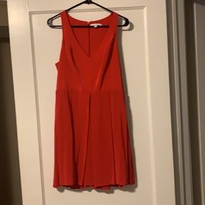 Amanda Uprichard red silk cocktail dress